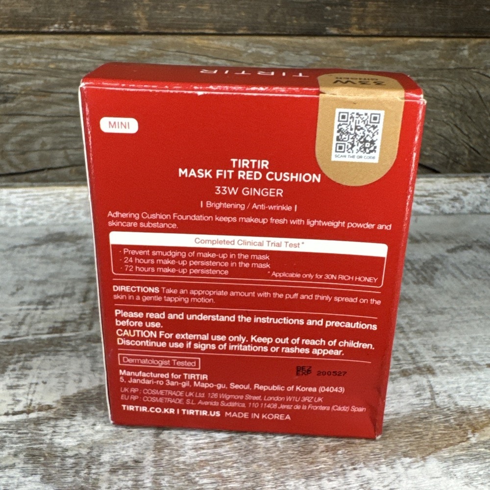 TIRTIR Mask Fit Red Cushion Foundation Mini 4.5 g Ginger | MSRP = $15 - Picture 4 of 6